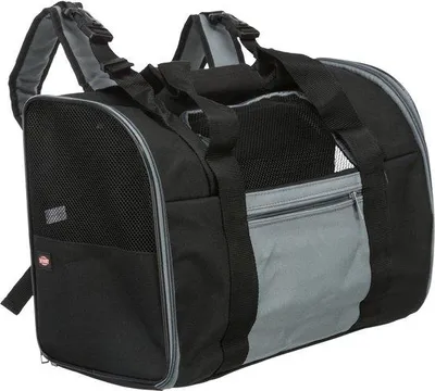 Obrázek produktu pro Batoh pro domácí mazlíčky do 8 kg nylonový černo-šedý