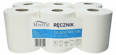 Produktbild von Mistral Papierhandtuch 100m XXL 6er Pack 2-lagig weiß