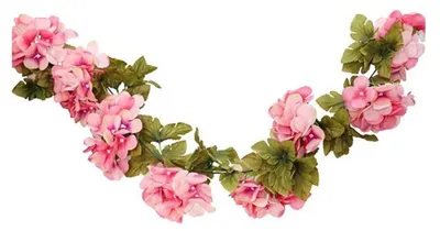 Kunsthortensia, 220 cm, rosa – künstliche Hortensie