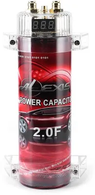 Productafbeelding van NTH products - Rode LED automatische uitschakeling - Audio Power Capacitor - 2.0 Capaciteit - Condensator voor auto - Geschikt voor systemen tot 2000W