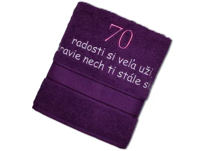 Obrázok produktu pre Osuška k 70-tke pre ženu