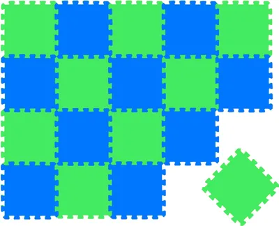 Immagine prodotto di tappeto puzzle da 18 pezzi per bambini da zero - tappetino da gioco 30x30 per gattonare