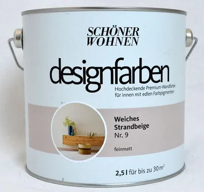 Produktbild von Designfarbe Weiches Strandbeige Nr. 9 2,5 l