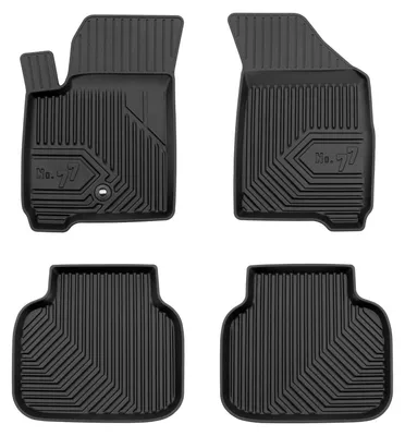 Obrázek produktu pro Gumové vaničkové autokoberce pro: Fiat Freemont 2011-2015 (SUV) – 4 ks, černá, na míru
