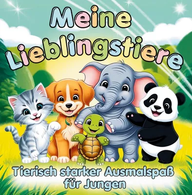 Produktbild von Meine Lieblingstiere - Ausmalspaß für Jungen ab 3 Jahren