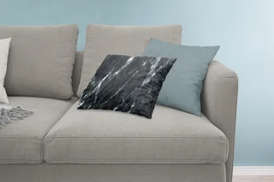 Produktbild von MuchoWow® Zierkissen Sofakissen Wohnzimmer Dekokissen 60x40 cm Marmor - Schwarz - Luxus - Kopfkissen - Polster mit Foto