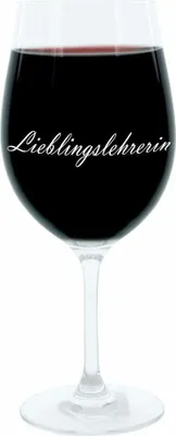 Image de Verre à vin Leonardo 400 ml, verre à motif, professeur préféré, cadeau, verre d'ambiance avec gravure, verre Mood, 22 cm