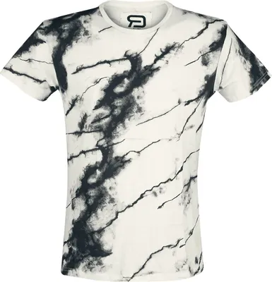 Produktbild von RED by EMP Herren schwarz-weißes T-Shirt mit Allover-Print S