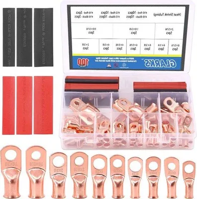 Obrázek produktu pro Černý kabel s krimpovací sadou a červenými koncovkami