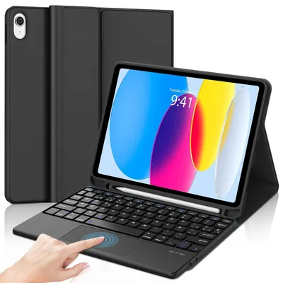 Produktbild von Touchpad Tastatur Hülle für A16 11 10 Generation 11 Zoll Kompatibilität Schwarz Schwarz-Touchpad