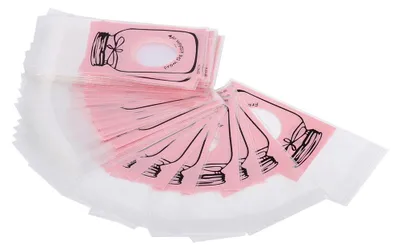 Obrázek produktu pro 100 kusů/balení krásných plastových sáčků na bonbóny, sušenky, cukroví, dárkové balení, párty doplňky (růžové)