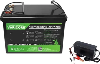 Obrázek produktu pro Baterie LiFePO4, kapacita 100 Ah, vysoký výkon, nabíječka 24 V 100 Ah