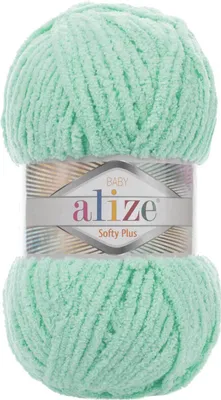 100g Kuschelgarn Alize Softy Plus Baby Babywolle weißgrün