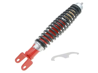 Immagine prodotto di Ammortizzatore posteriore Carbone Sport 345mm rosso/nero per Vespa 50-90-125 Primavera, ET3