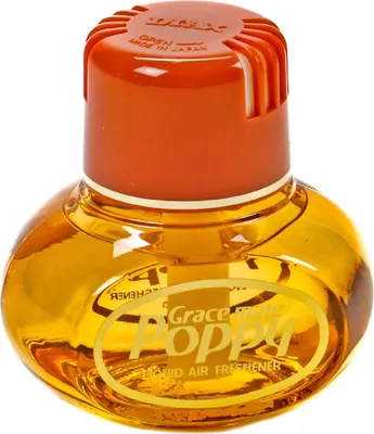 Produktbild von Original Poppy Lufterfrischer, mit Klebepad, Inhalt 150 ml, für Heim, LKW, PKW, Boot, Wohnmobil, Büro, Duftnote Zitrus