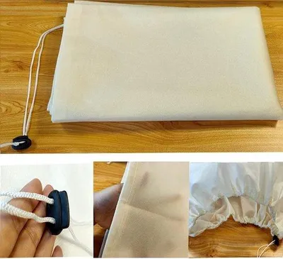 Obrázok produktu pre Ochranná sieťka na rastliny, s uzatváraním na zips, vhodná pre stromy, palmy, rastliny na balkóne, rozmer 120 x 180 cm, farba béžová.