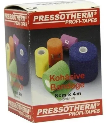 Obrázok produktu pre Pressotherm kohezívna bandáž 8 cmx4 m červená 1 ks
