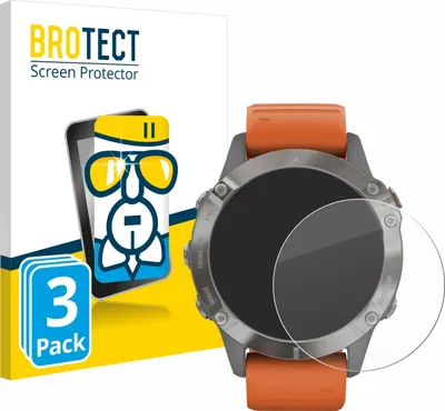 Produktbild von 3x BROTECT Schutzglas für Garmin Fenix 6 Pro Solar Schutzfolie Panzer Folie Glas Display Schutz klar