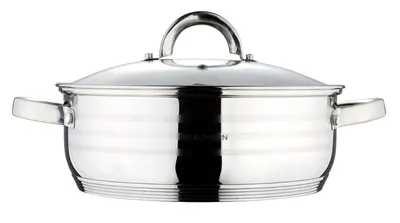 Produktbild von Blaumann Backwanne / Topf mit Deckel Edelstahl 22 cm Gourmetlinie BL-1002