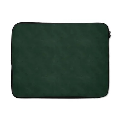 Produktbild von MuchoWow® Laptop Hülle 17 Zoll Laptoptasche Leder - Grün - Tierhaut - Zipper - Schutzabdeckung
