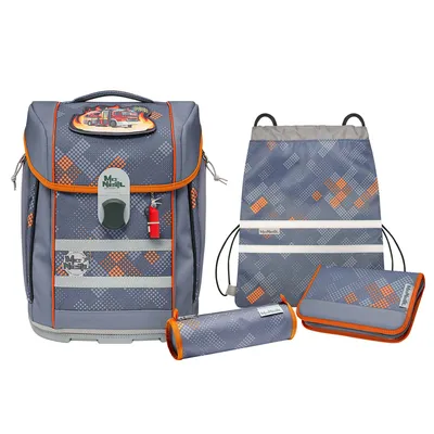 Produktbild von McNeill Schulranzen-Set McLight 2 6tlg. FIRE