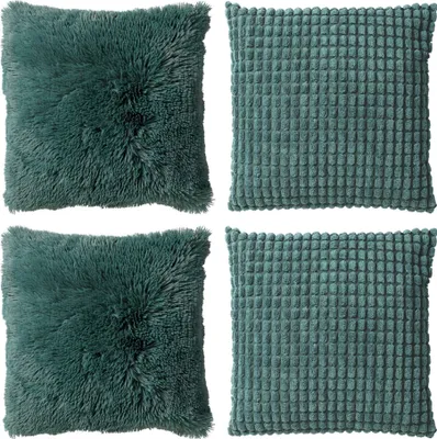 Produktbild von Dutch Decor Dekokissen-Set Cosy Favourites 45x45 cm Grün