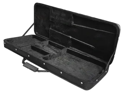 Immagine prodotto di Custodia per chitarra elettrica, lunghezza 99 cm, larghezza 34 cm, con doppie tracolle, diverse tasche e rivestimento interno in schiuma resistente