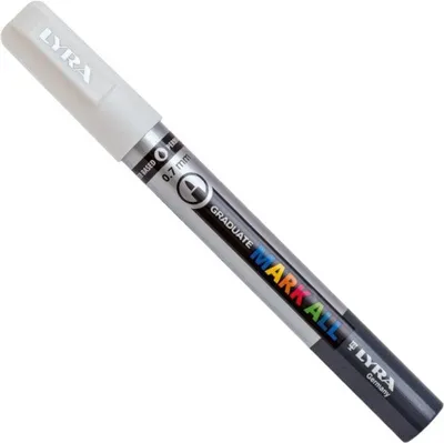 Produktbild von Lyra Graduate Mark Permanent Markierungsstift 0,7 mm White 1 stk