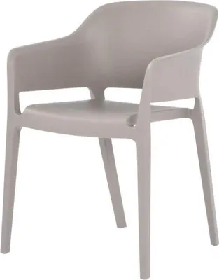 Produktbild von 4er Set Stühle Giethoorn Polypropylen Grau 77,5 x 55 x 45,5 cm