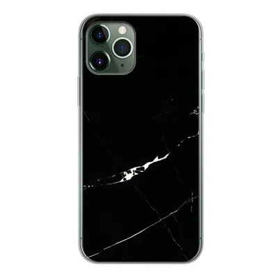 Produktbild von MuchoWow® Handyhülle Schutzhülle Hülle für iPhone 11 Pro Marmor - Schwarz - Natursteine Silikon Softcase Handy Hülle - Handy