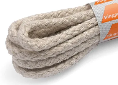 Produktbild von RINGELSPITZ - Rund Dick Schnürsenkel – Robuste Schnürsenkel - 90 cm, BW-Leinen roh