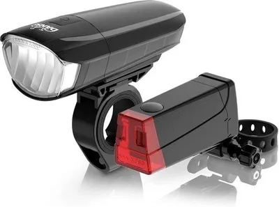 Obrázok produktu pre Sada LED svetiel na bicykel – predné a zadné svetlo – vodotesné – nabíjateľné – bezpečná jazda v tme