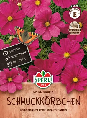 Produktbild von SPERLI Schmuckkörbchensamen Rubin Cosmos bipinnatus 45 Pflanzen