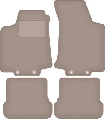 Zdjęcie produktu dla Welurowe dywaniki samochodowe do Volkswagen Golf IV cabrio (1998-2002) - beżowe dywaniki podłogowe LUX komplet (4 szt.)