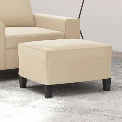 Image de Repose-pied en microfibre, tabouret confortable