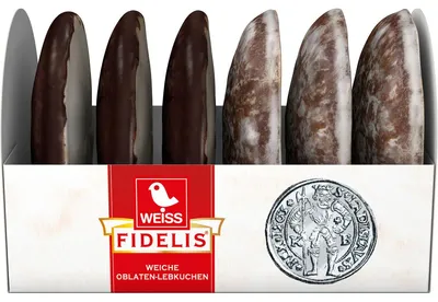 Produktbild von Weiss Fidelis Oblatenlebkuchen 2 verschiedene Sorten Lebkuchen 200g