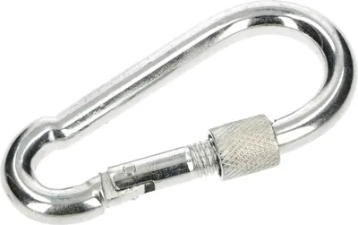 Produktbild von KOTARBAU® Feuerwehr Karabinerhaken mit Schraubverschluss für Seile 80 mm Feuerwehrkarabiner Robust für Ketten