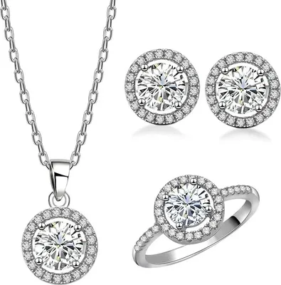 Produktbild von Set Elegant Circles - Silber Schmuckset für Sie KP27536