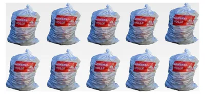Produktbild von 10 Mineralwollsäcke 140x220 cm - KMF Sack - Big Bag MiWo - für Mineralfaserabfälle - Transportsack mit Aufdruck - Glaswolle - Isolierwolle