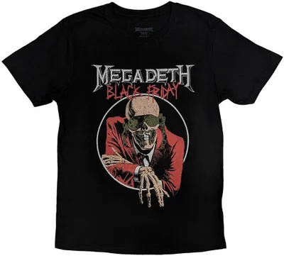 Produktbild von Megadeth - "Black Friday" T-Shirt für Herren/Damen Uni RO10366 (XXL) (Schwarz)