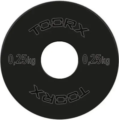 Image de Toorx Fitness Micro Plaques de Poids - 50 mm - Noir - Acier - 0,25 kg