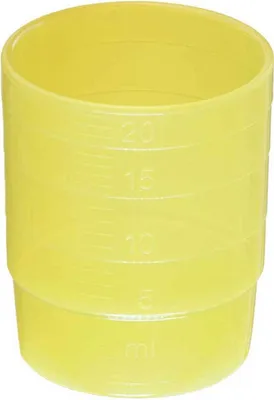 Imagen del producto de Melipul, vaso reutilizable para medicamentos: Color: Amarillo