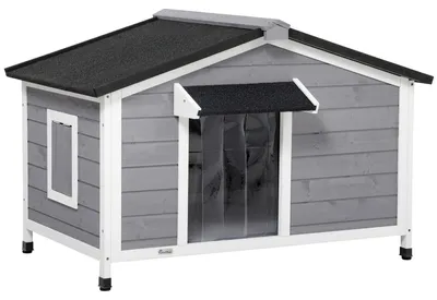 Image de Abri pour chien - Maisonnette pour chien en bois - Caisse pour chien - Abri pour animaux - Maison pour animaux de compagnie - Toit en asphalte résistant aux intempéries