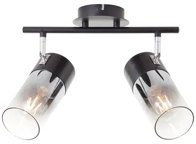 Produktbild von BRILLIANT Spotrohr, 2-flammig Alia schwarz IP20 E27 40 Watt dimmbar g. f. Normallampe