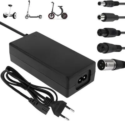 Image de Chargeur universel 36 V, 42 V, 2 A pour trottinettes électriques et vélos électriques