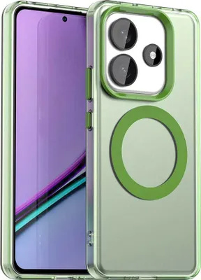 Obrázek produktu pro Pouzdro pro Xiaomi Redmi Note 14 5G, kompatibilní s MagSafe, tenké poloprůhledné matné nárazuvzdorné pouzdro na telefon Zelený