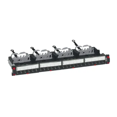 Produktbild von Legrand 033772, RJ-45, Cat6a, U/FTP (STP), Schwarz, Rackeinbau, 1U
