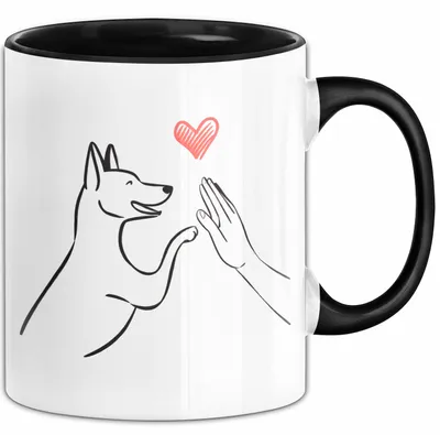 Produktbild von Labrador Retriever Hund Tier Tasse Geschenk Lustige Geschenkidee Spruch (Schwarz)