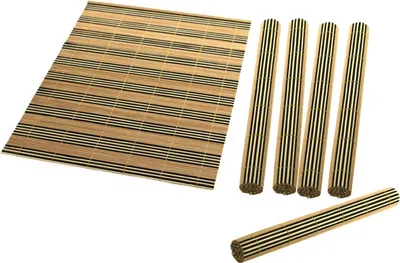 Produktbild von 6 Tischsets aus Bambus 2farbig ca. 40 x 30cm