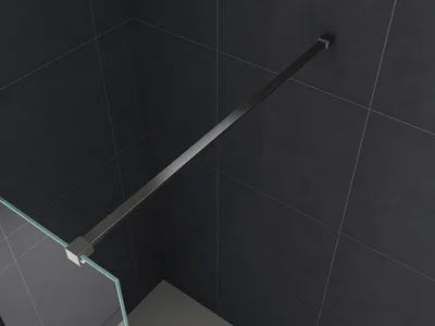 Produktbild von Haltestange 140 cm schwarz (kantiges Profil)